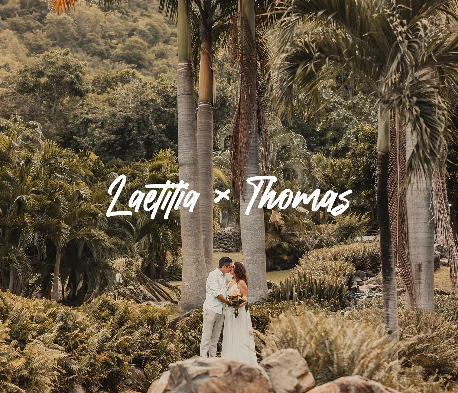 Mariage de Laetitia et Thomas sur la plage de Grand-Case - Saint-Martin, Île des Antilles françaises