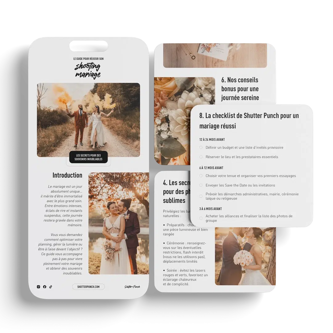 Guide shooting Mariage - Shutter Punch