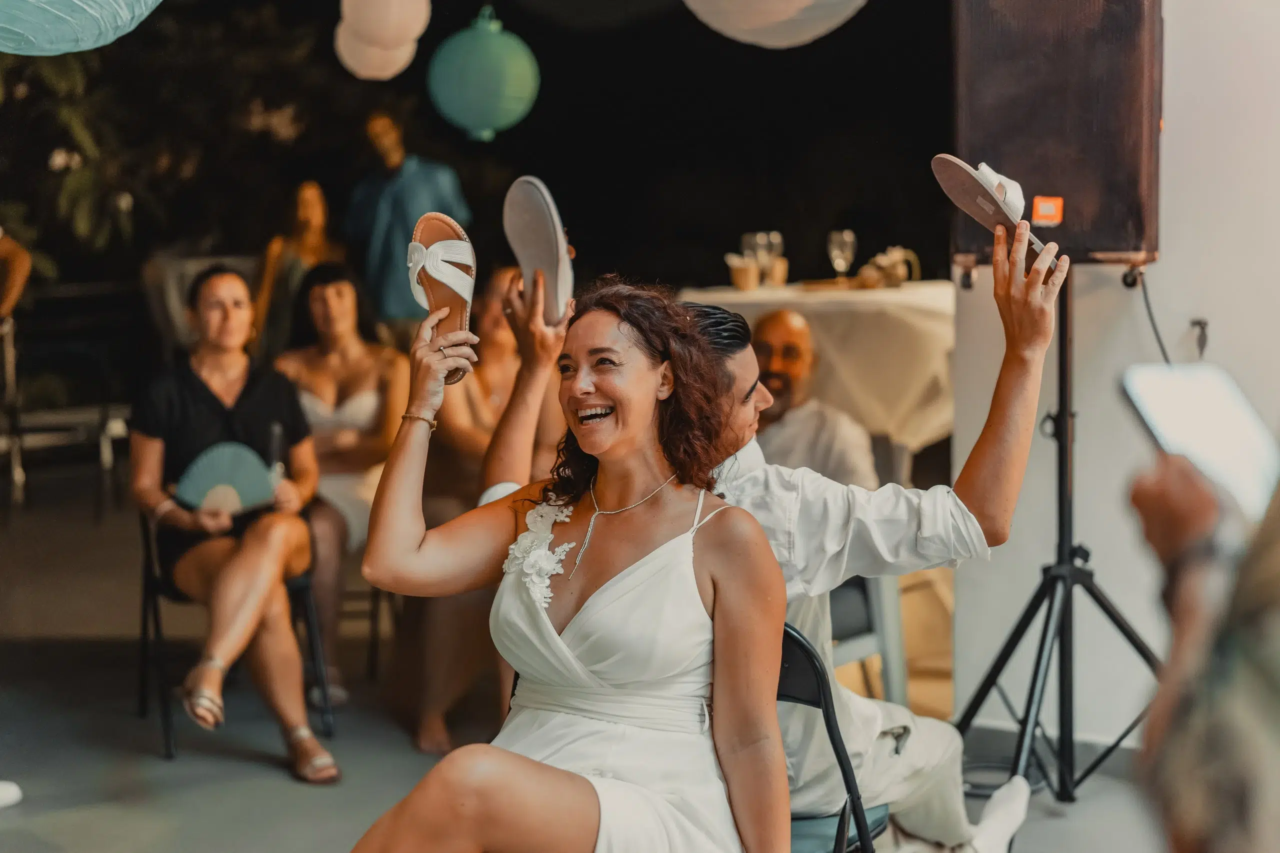 Mariage de Laetitia et Thomas sur la plage de Grand-Case - Saint-Martin, Île des Antilles françaises