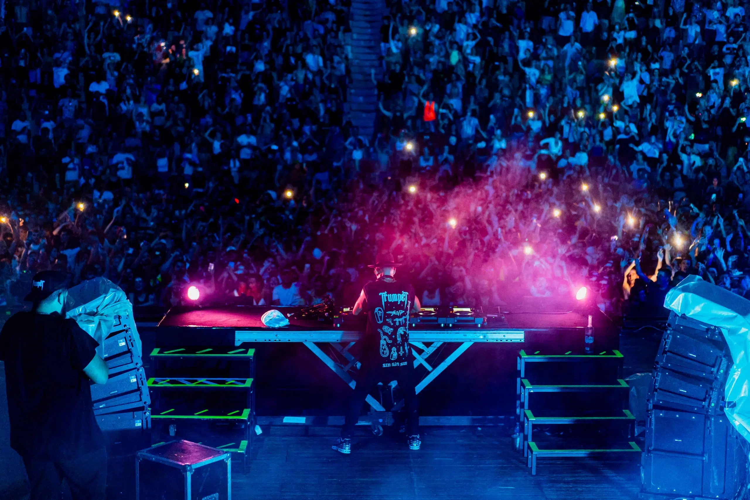 Reportage photo du DJ Timmy Trumpet au Positiv Festival - Orange, Vaucluse, Provence-Alpes-Cote d’Azur